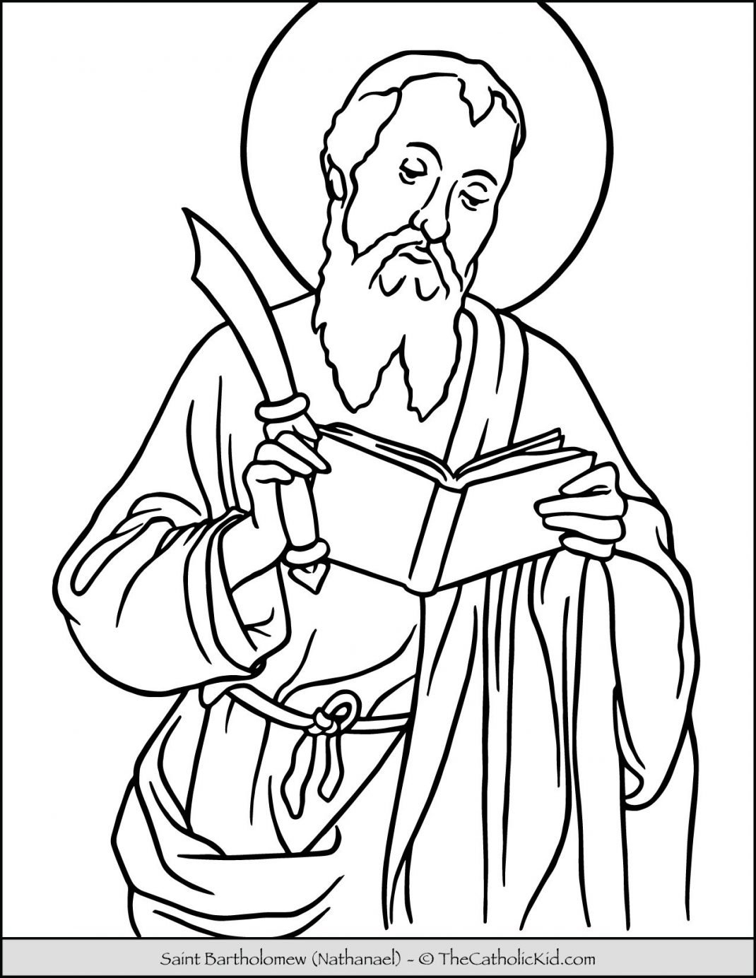 Saint Coloring Pages The Catholic Kid