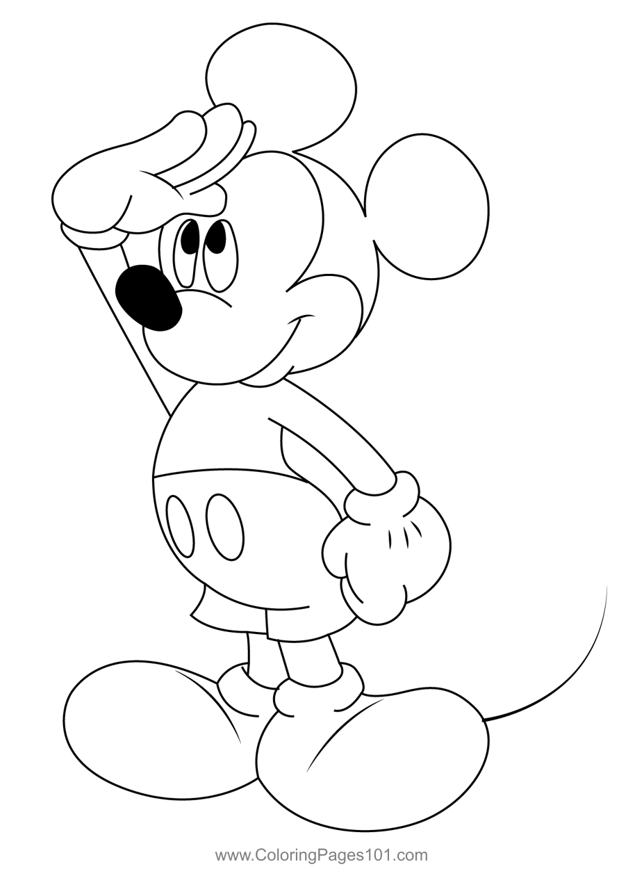 Mickey Mouse Printable Coloring Pages