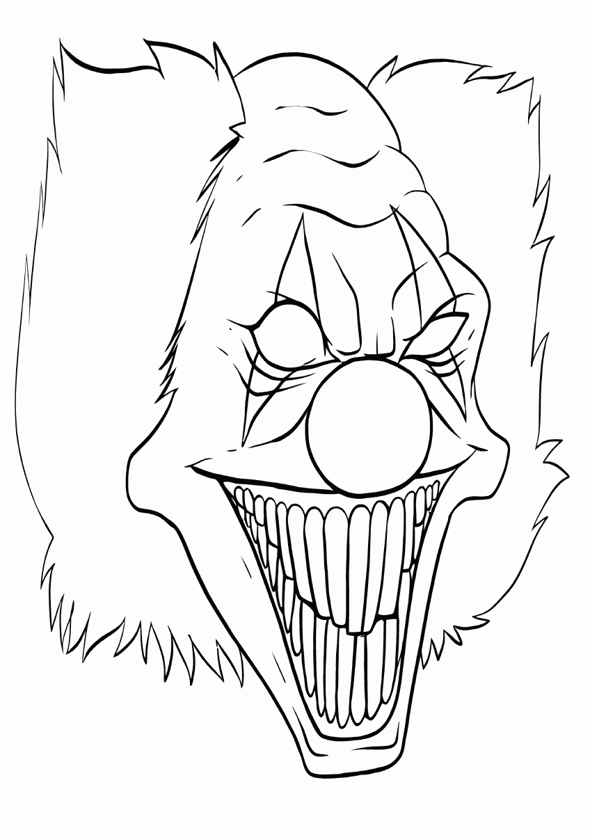 Scary Coloring Pages Hoppack