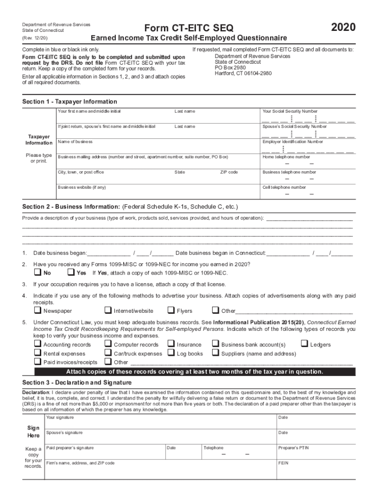 Schedule EIC Walkthrough Earned Income Credit Worksheets Library