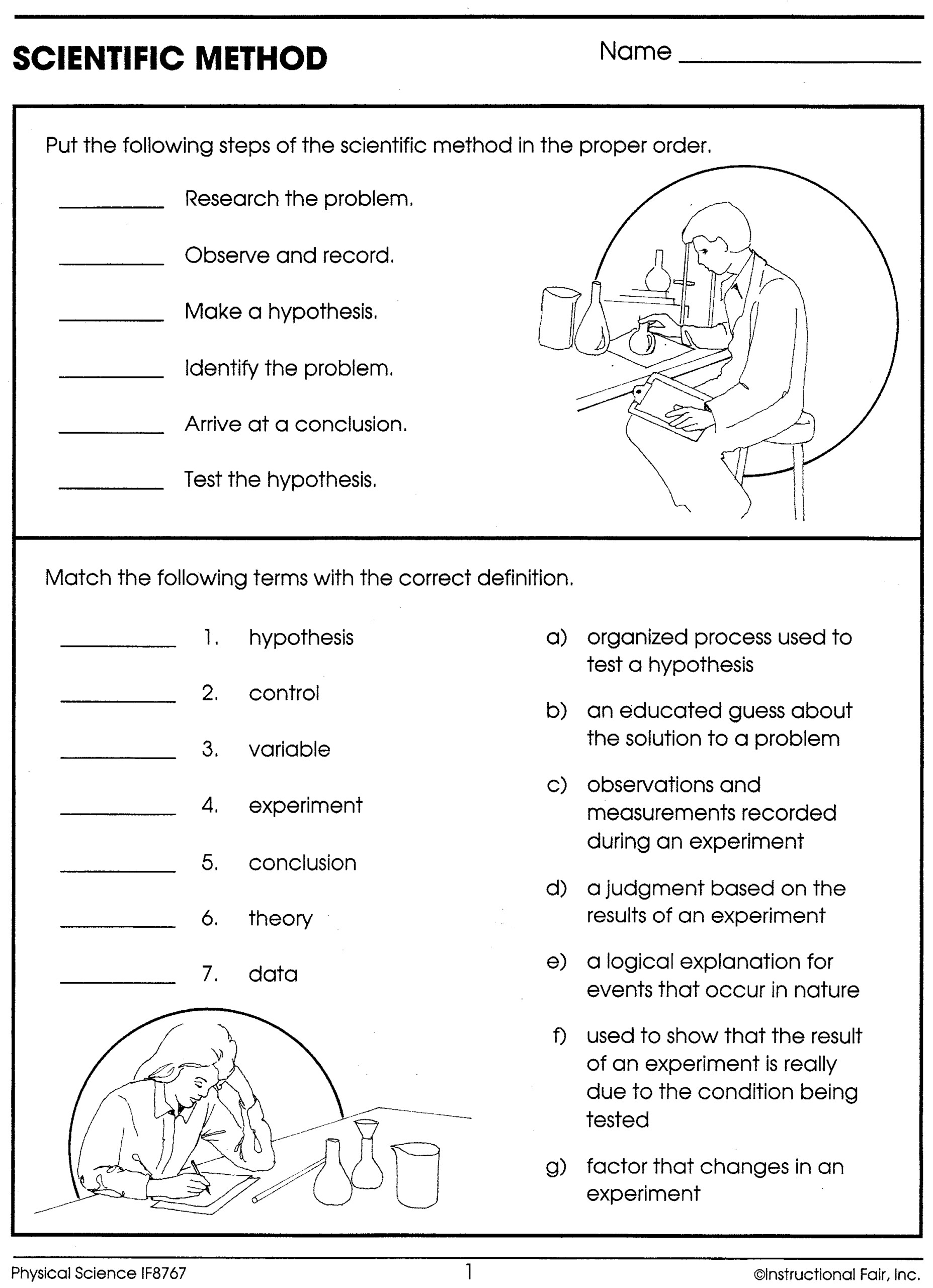 science worksheets for 3rd graders