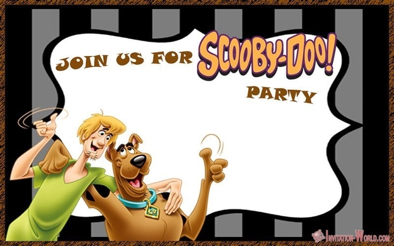 free printable scooby doo birthday invitation template