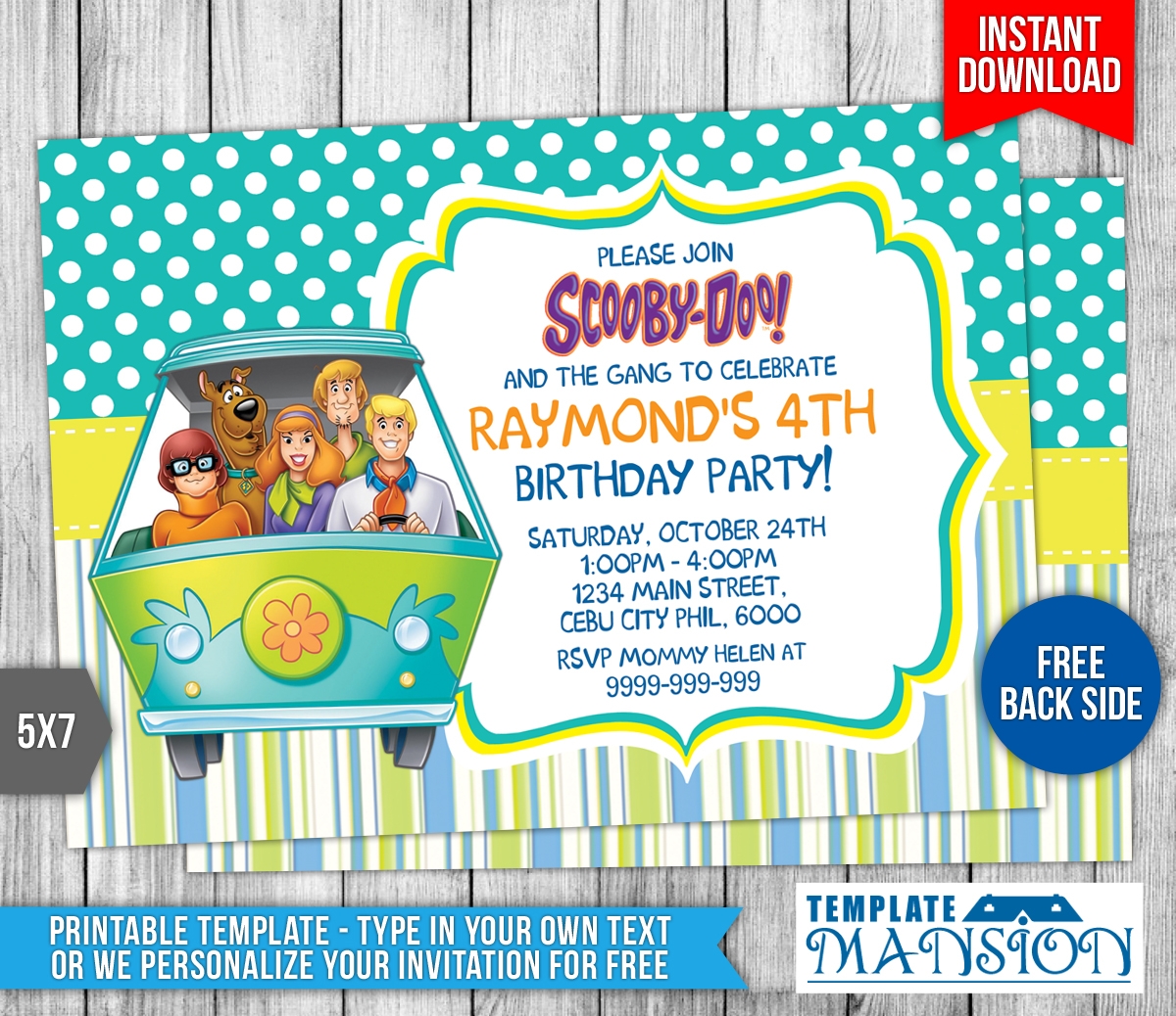 Scooby Doo Birthday Invitation Template 1 By Templatemansion On DeviantArt