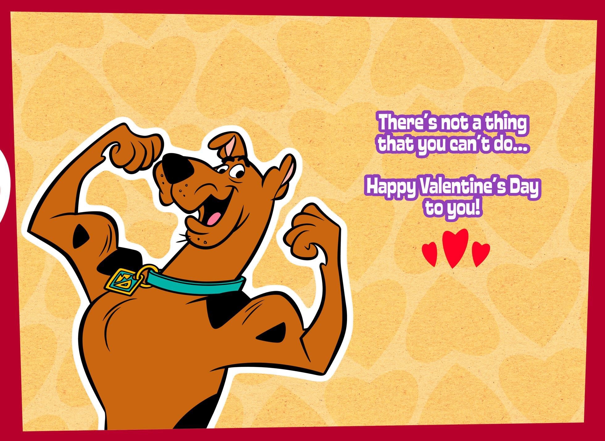 Scooby Doo Valentine Cards Printable Online