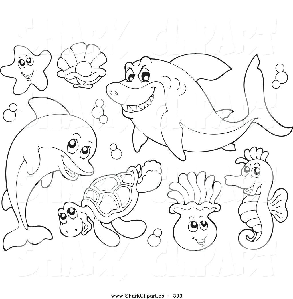 Sea Animal Coloring Pages Free Printable Kids Ocean A Vrogue co