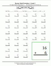 math worksheets for grade 2