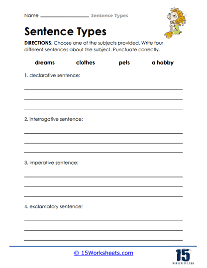 Sentence Types Worksheets 15 Worksheets Worksheets Library