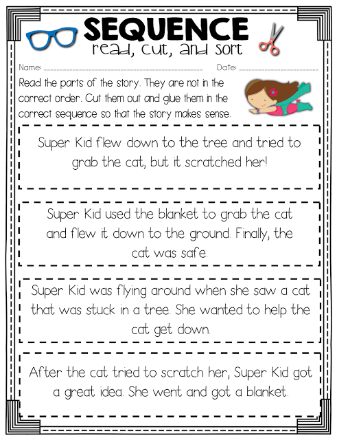 Sequence Of Events Worksheets 2nd Grade Worksheets Master