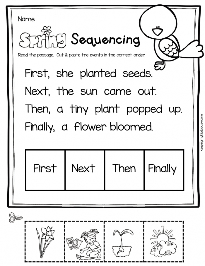 Sequencing Exercises For Grade 1 K5 Learning Worksheets Library