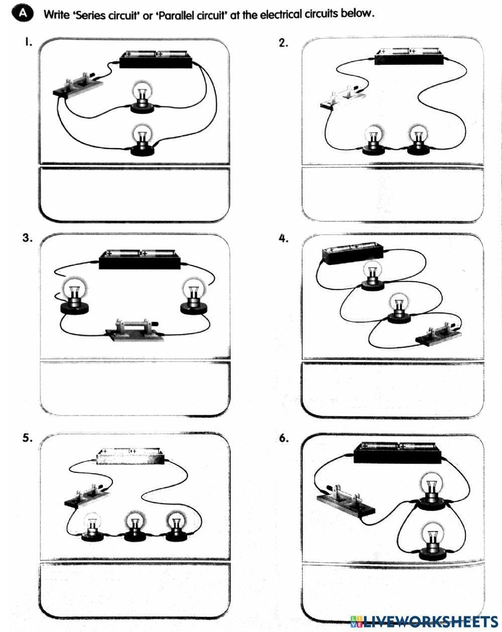 series and parallel worksheet