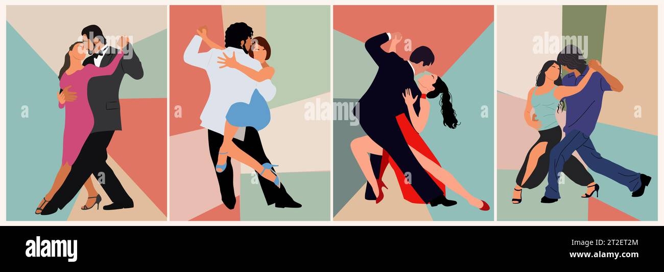 Set Of Latina Dance Party Invitation Templates Stock Vector Image Art