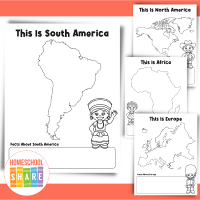 Seven Continents Worksheets Homeschool Share