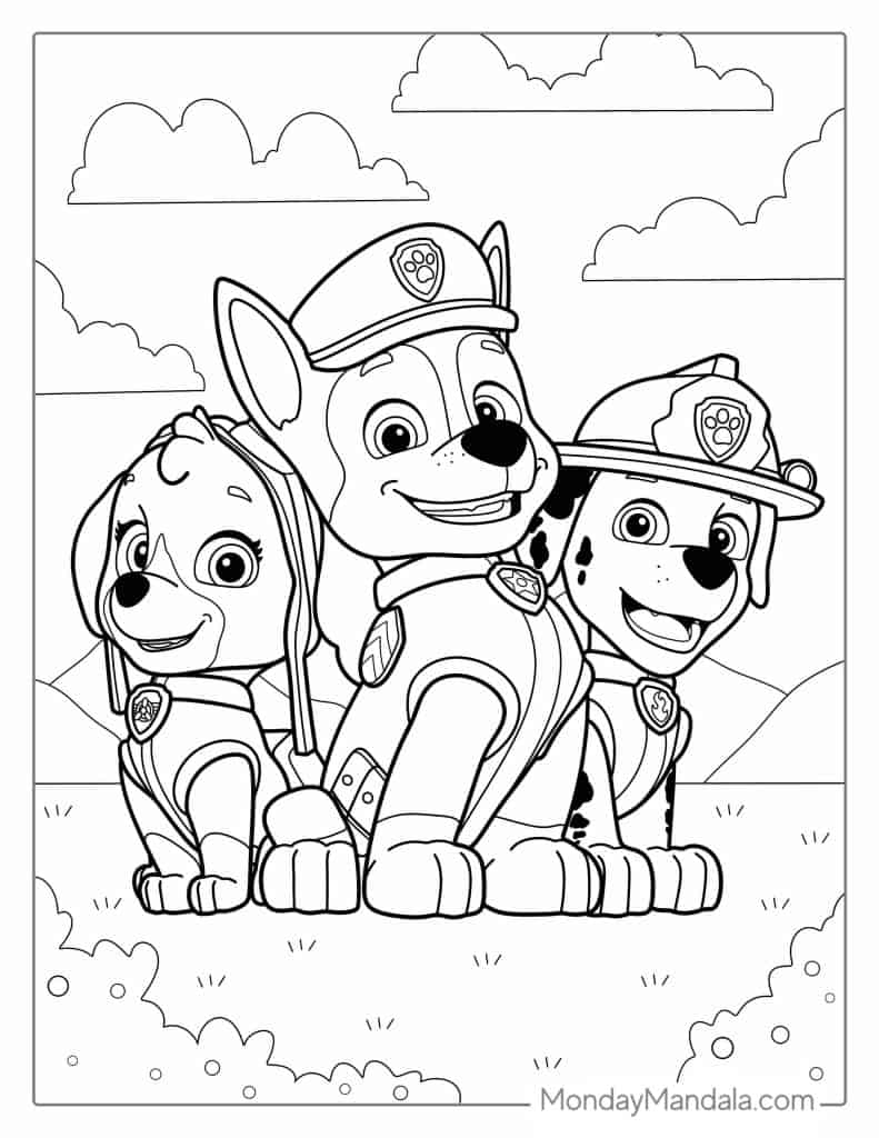 Paw Patrol Coloring Pages Pdf