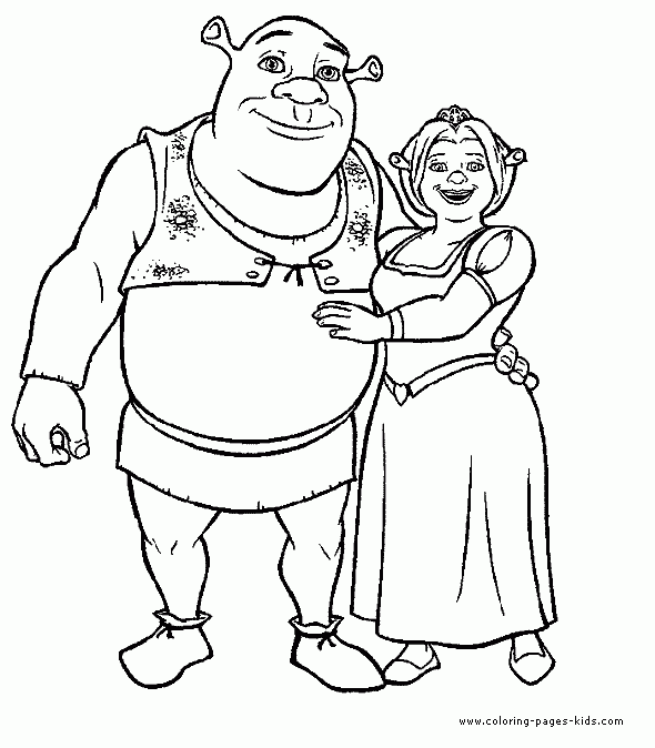 Shrek Color Pages