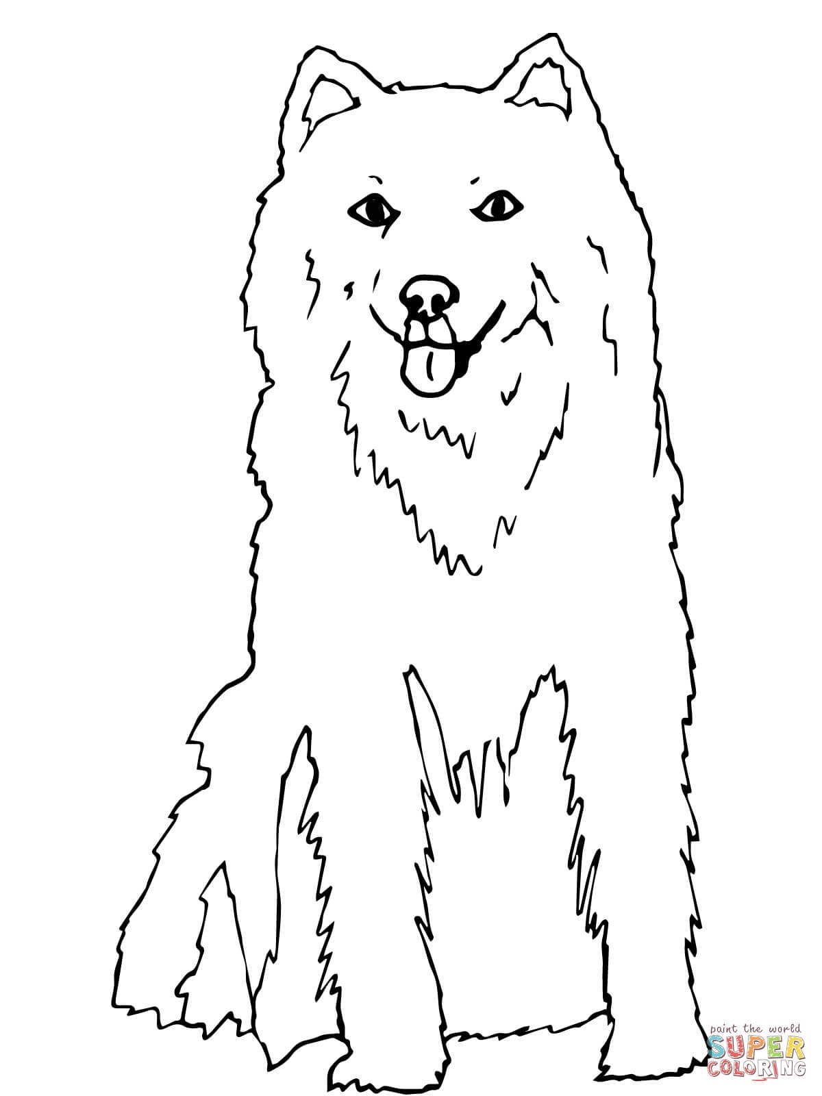 Siberian Husky Coloring Page