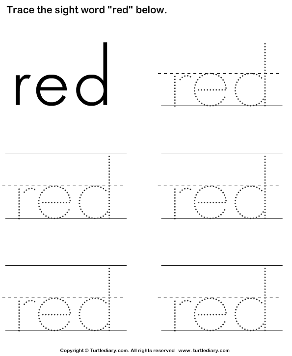 Sight Word Worksheet NEW 719 SIGHT WORD TRACING WORKSHEETS