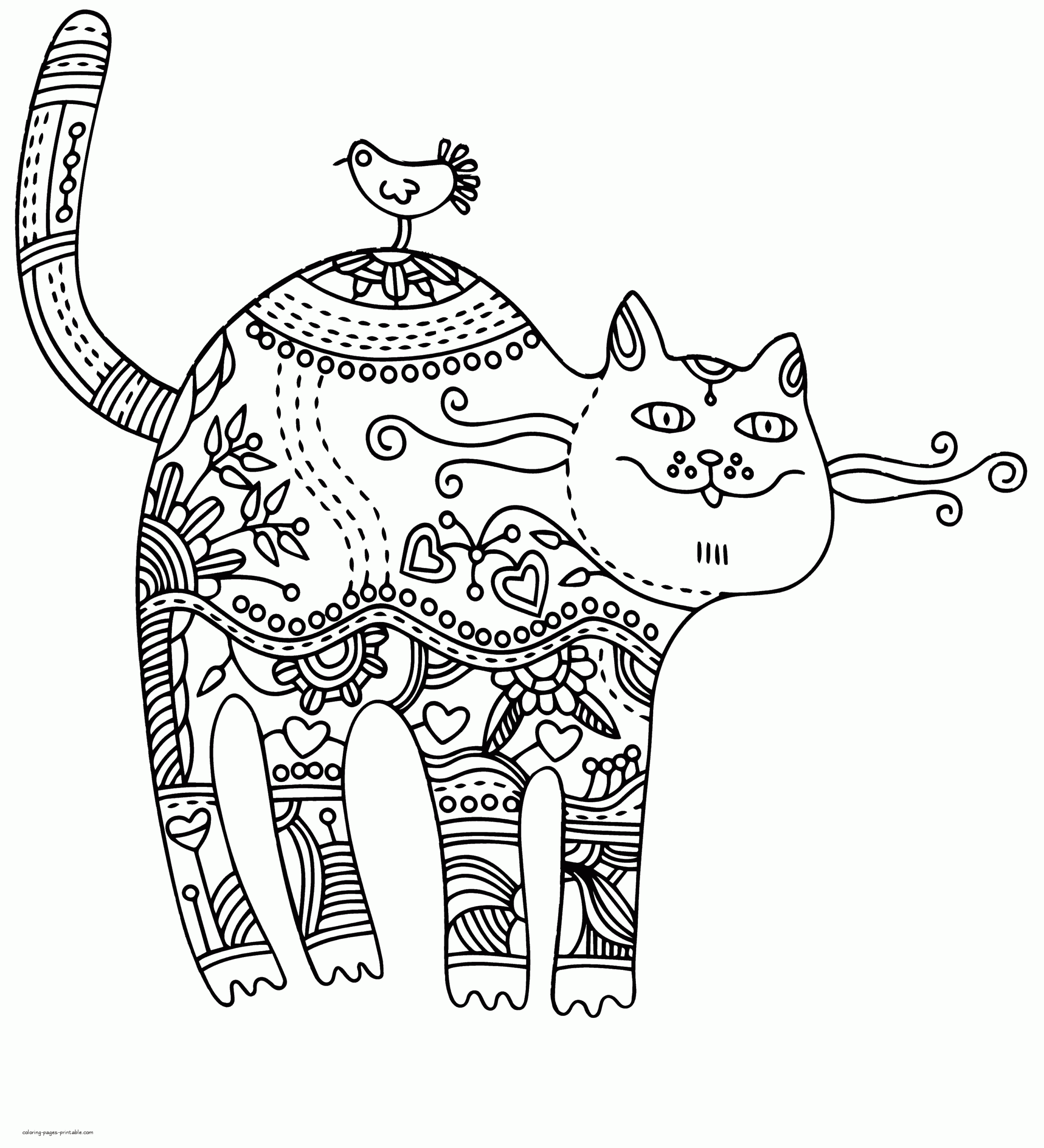 printable animal pictures to color for adults