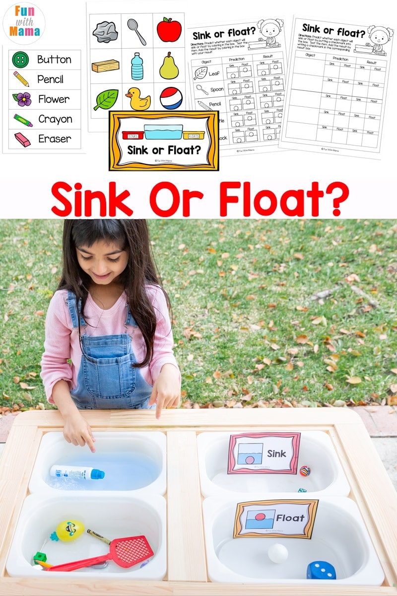 sink float worksheet