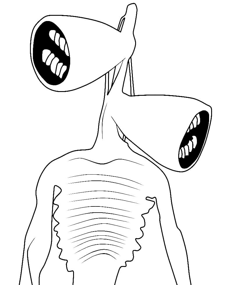 Siren Head 4 Coloring Page Free Printable Coloring Pages For Kids