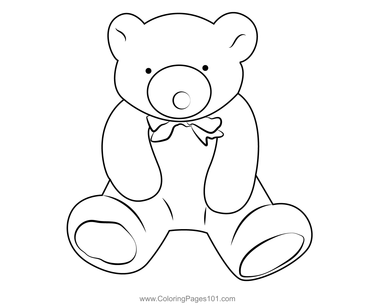 free teddy bear coloring pages