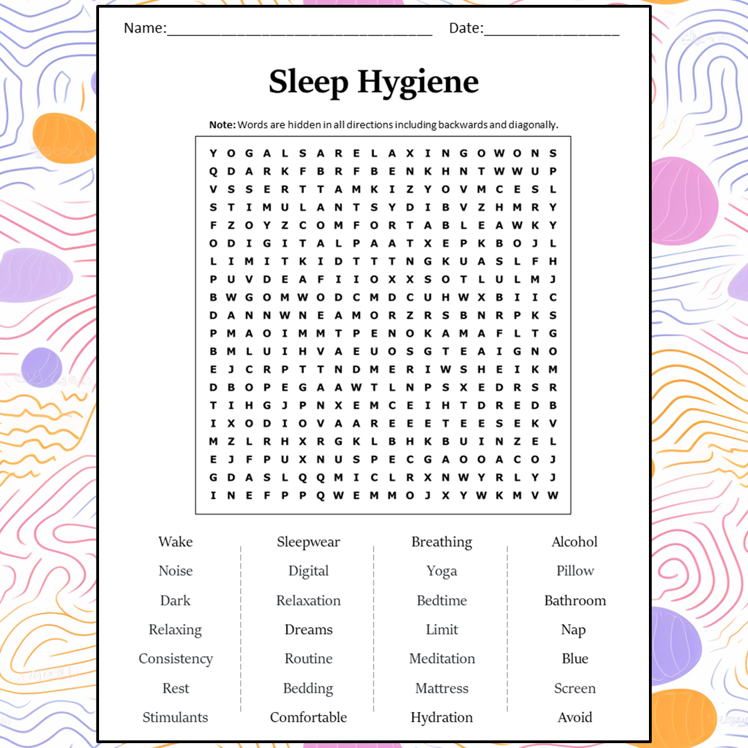 Sleep Hygiene Worksheet HappierTHERAPY Worksheets Library