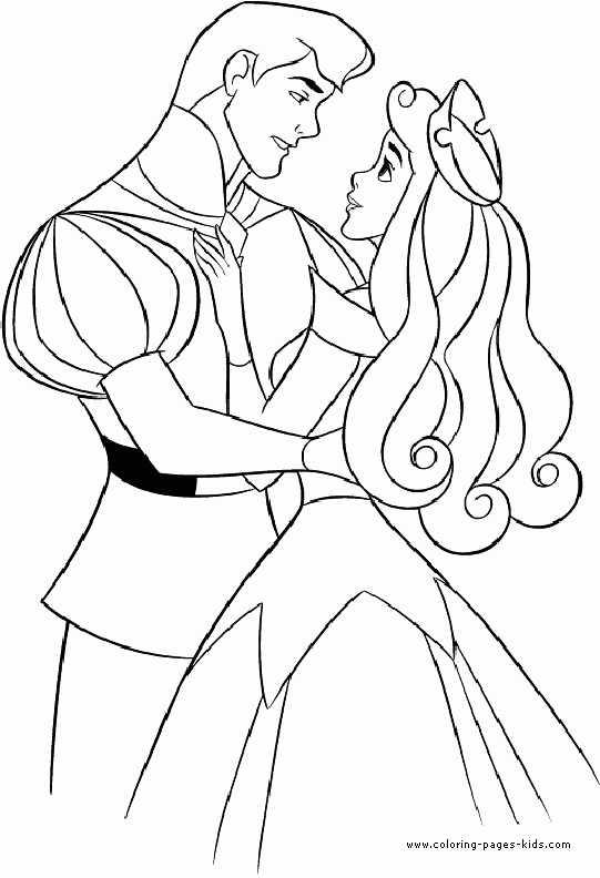 Sleeping Beauty Coloring Page