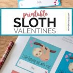 Sloth Valentines Day Card Printable A Few Shortcuts