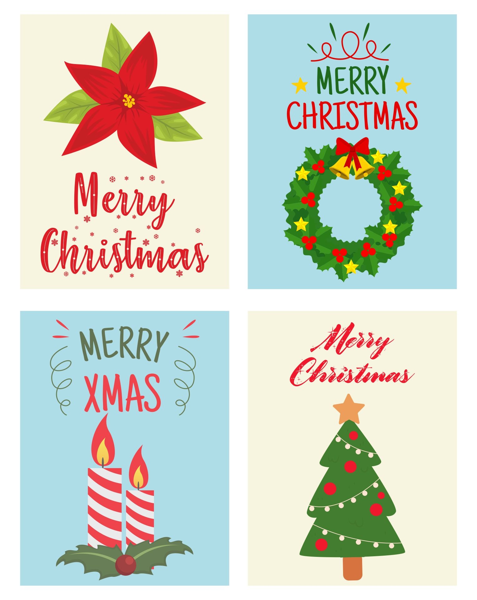 Small Christmas Cards Free 11 Free PDF Printables Printablee