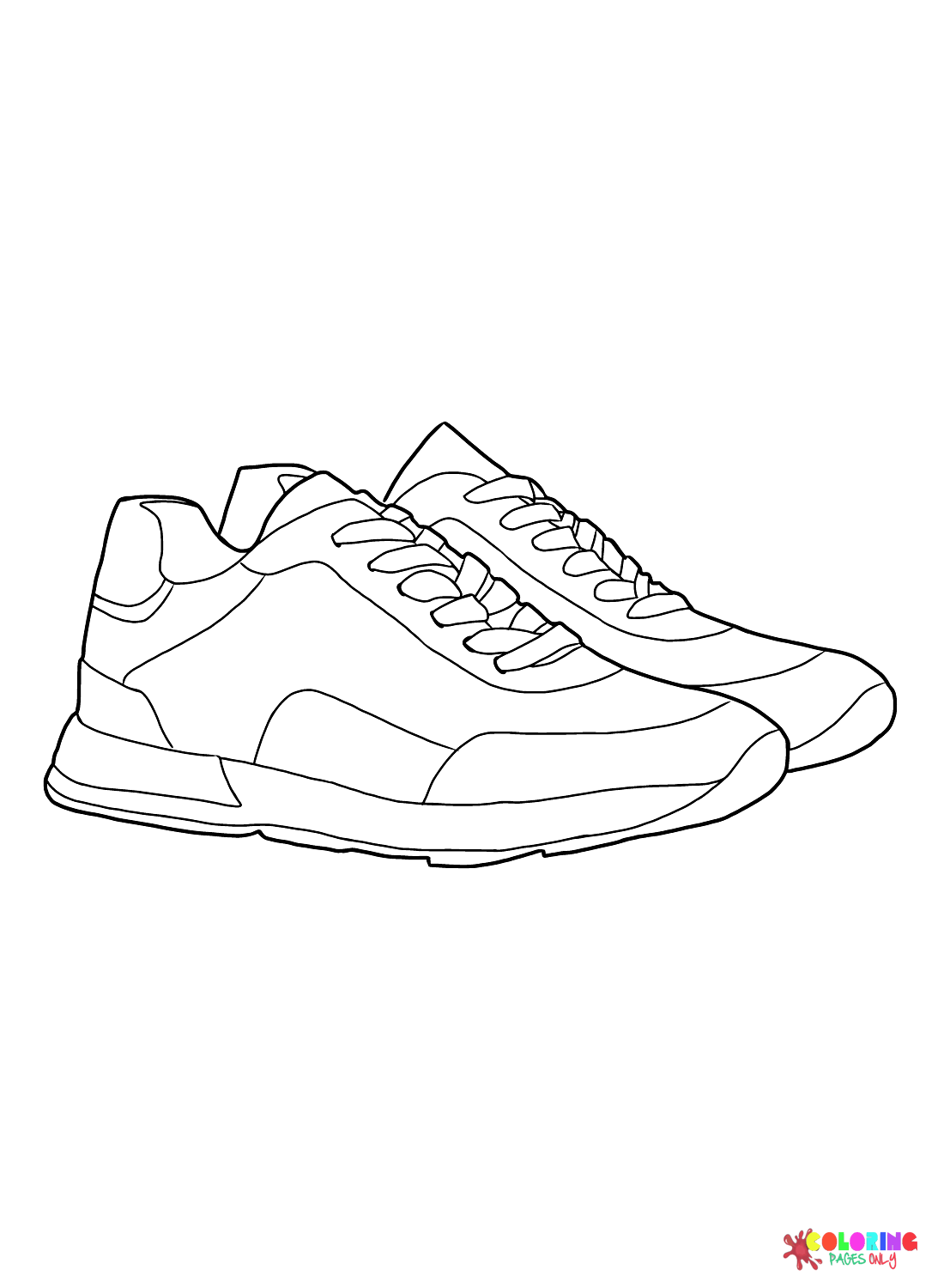 Sneaker Coloring Page