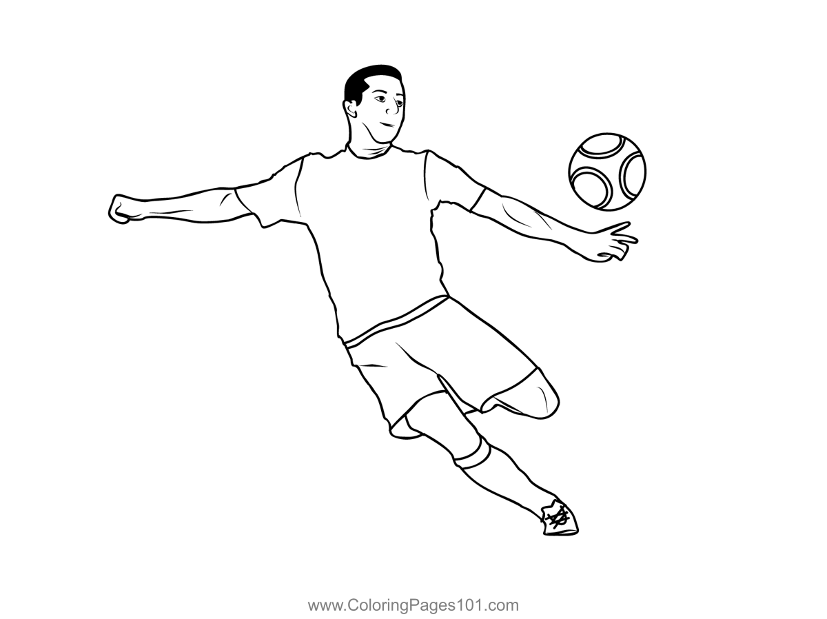 free soccer coloring pages