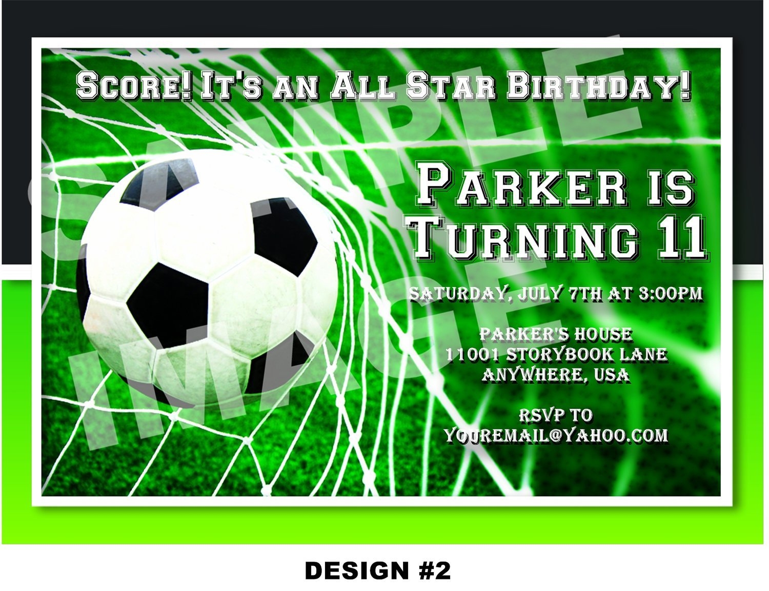 free soccer birthday invitation templates