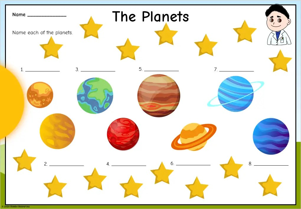 Solar System And Planets Worksheets Worksheets Library