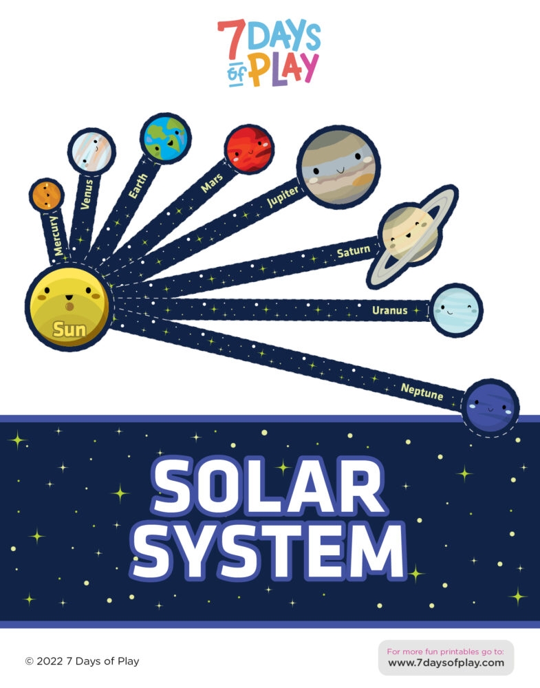 solar system pictures for kids printable