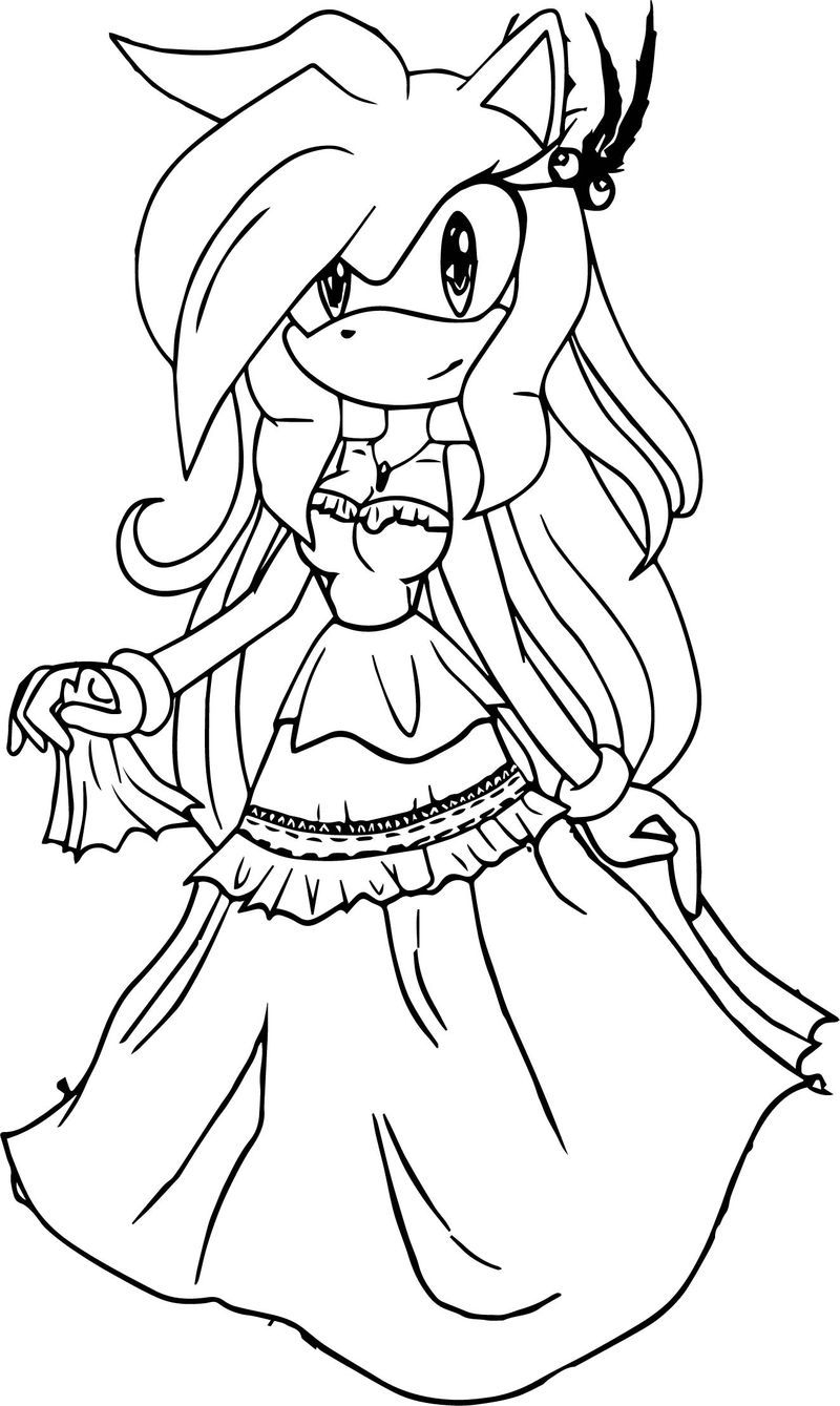 Sonic Amy Coloring Pages