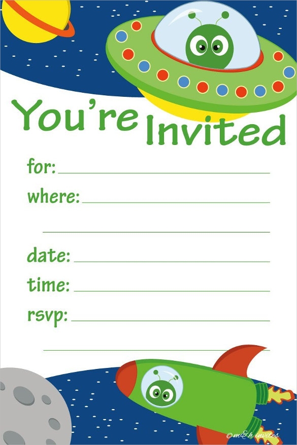 Space Invitation Template
