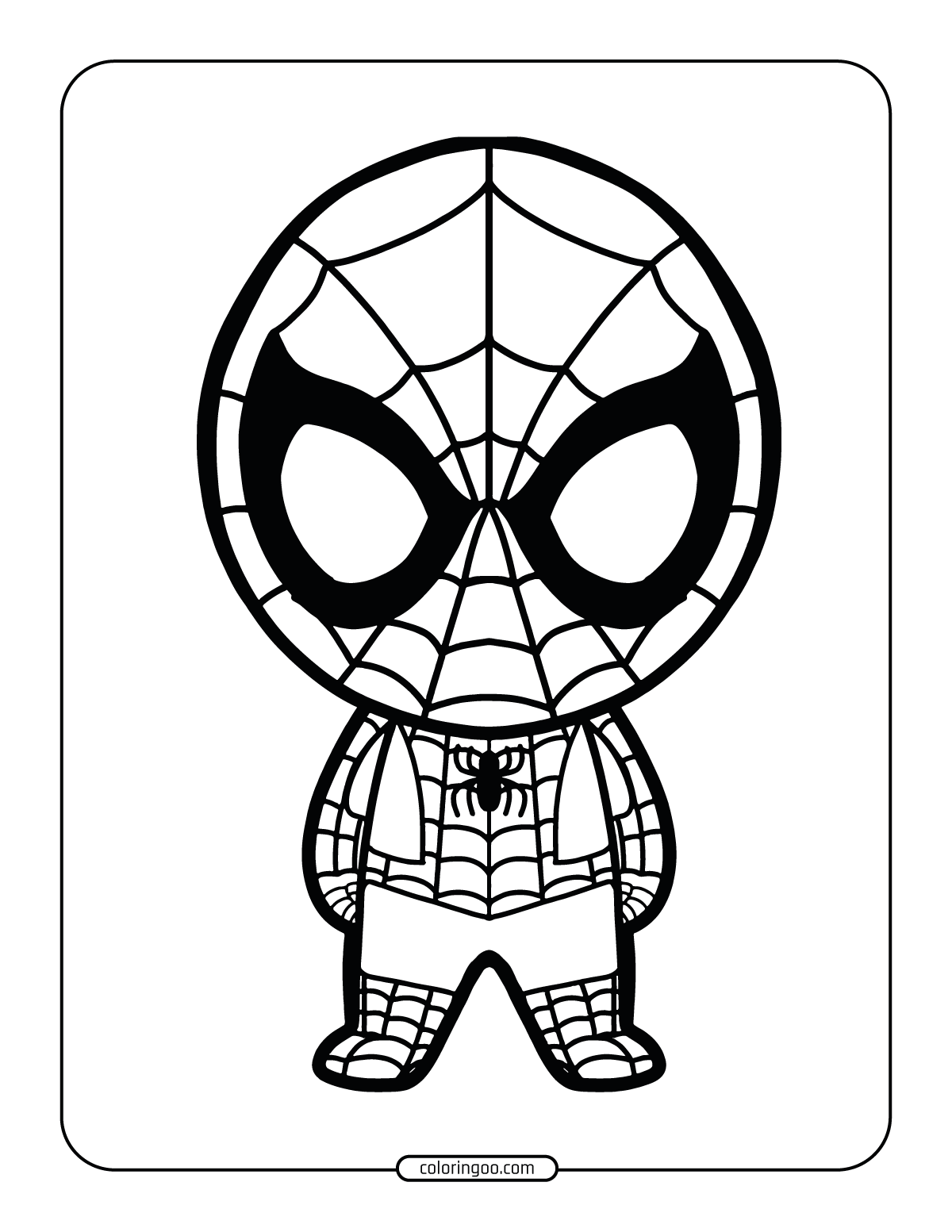 Spiderman Printable Color Pages