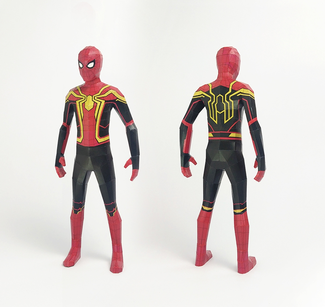 Spiderman Integrated Suit Paper Craft