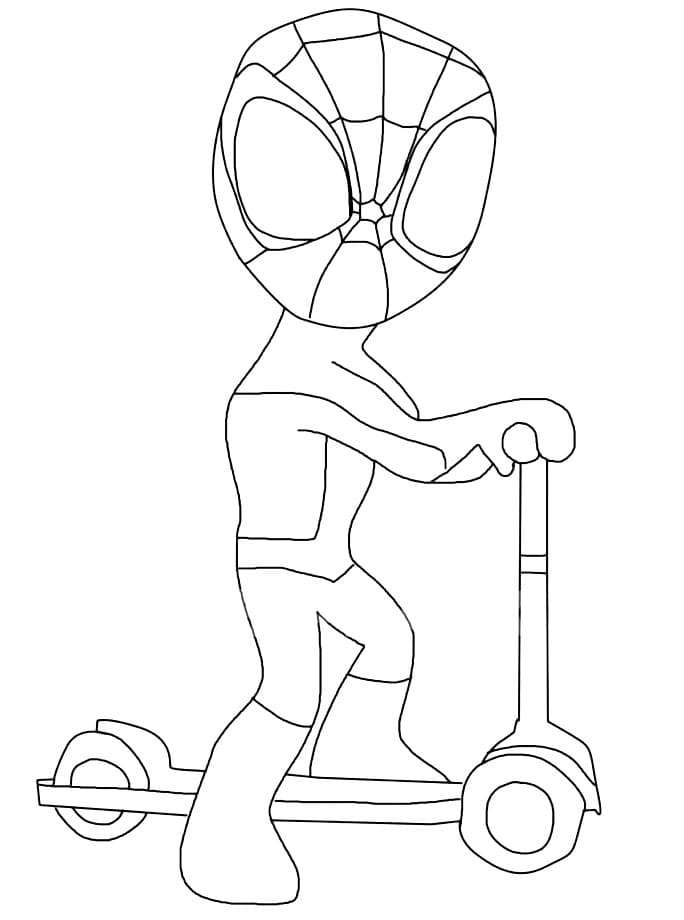 Spidey Friends Coloring Page Coloring Pages