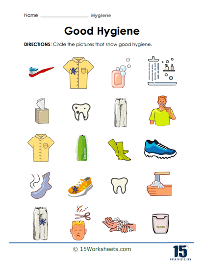 Spotting Good Hygiene Worksheet 15 Worksheets In 2024 Personal