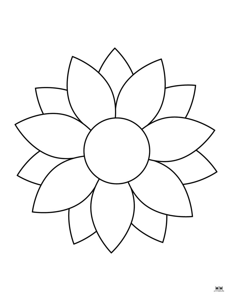 free printable flowers coloring pages