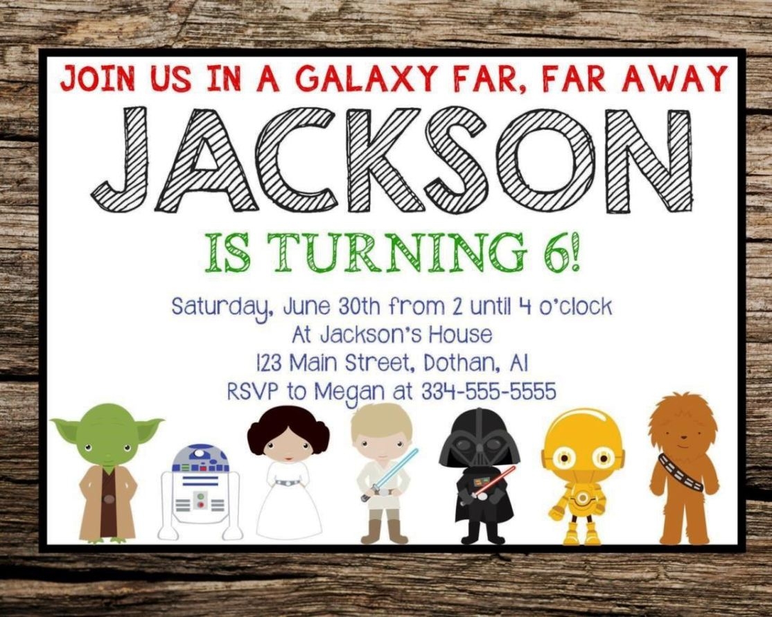 free printable star wars invitation template