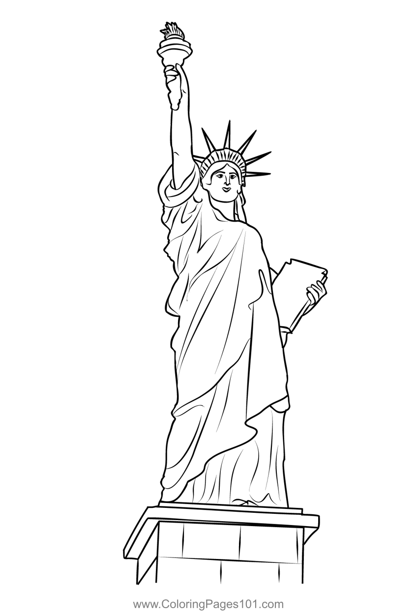 Statue Of Liberty Coloring Page