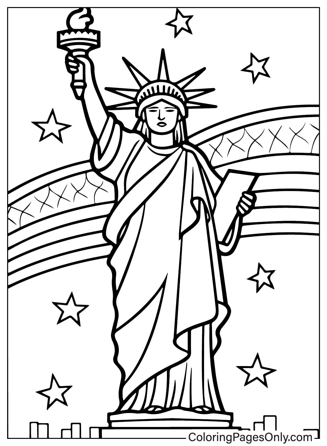 Statue Of Liberty Coloring Page Free Printable Coloring Pages