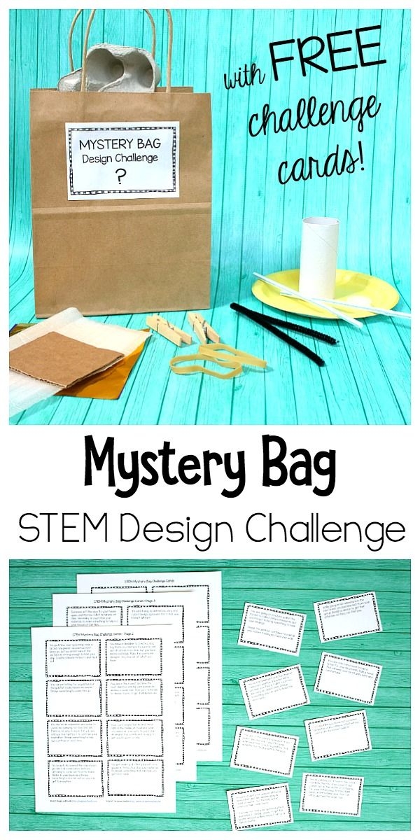 STEM Design Challenge For Kids Mystery Bag Challenge With Free 