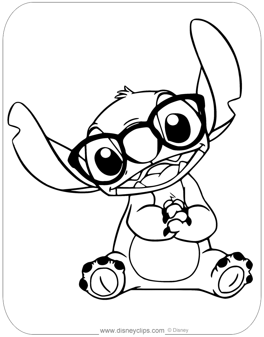 Stitch Coloring Pages Disney Coloring Pages Cute Coloring Pages 