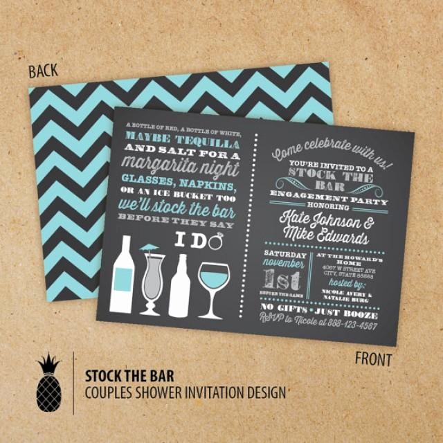 Stock The Bar Invitation Wording