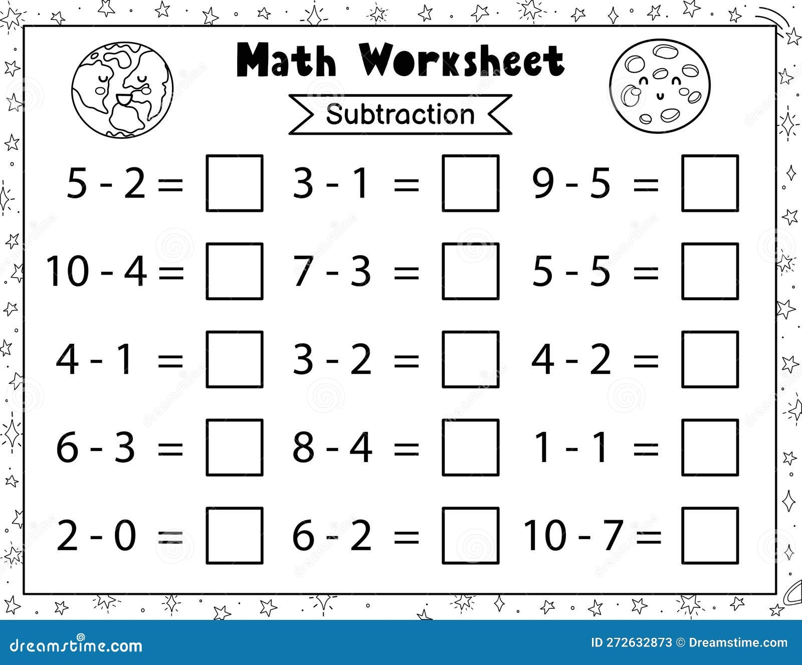math worksheets for 1st graders subtraction