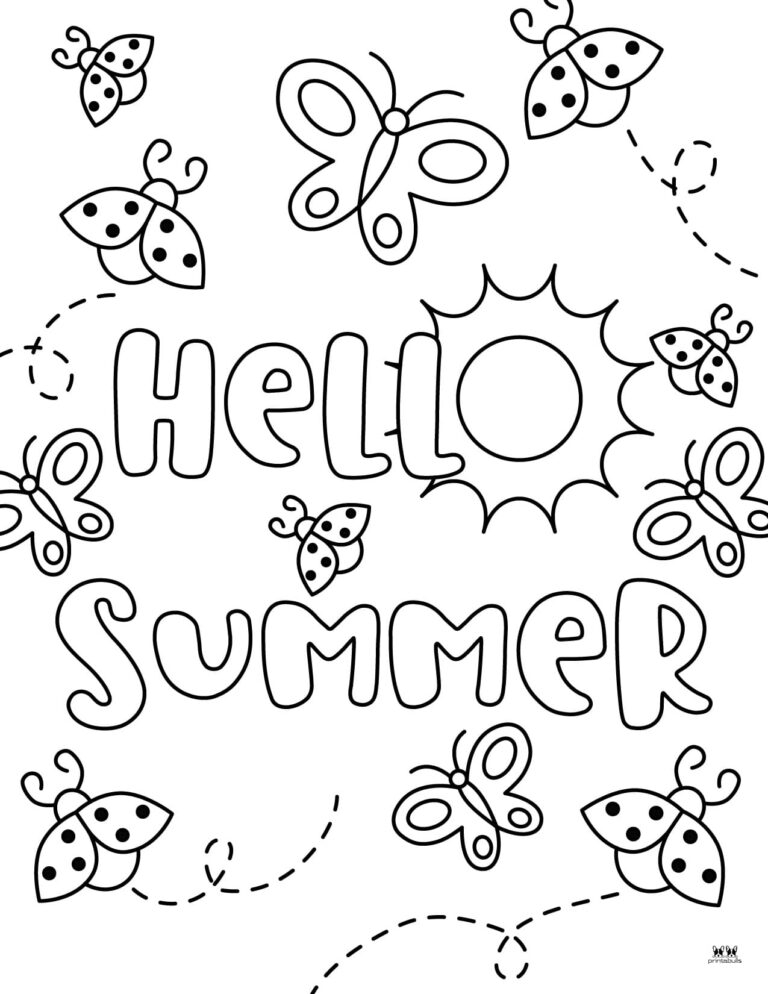 free coloring pages for summer