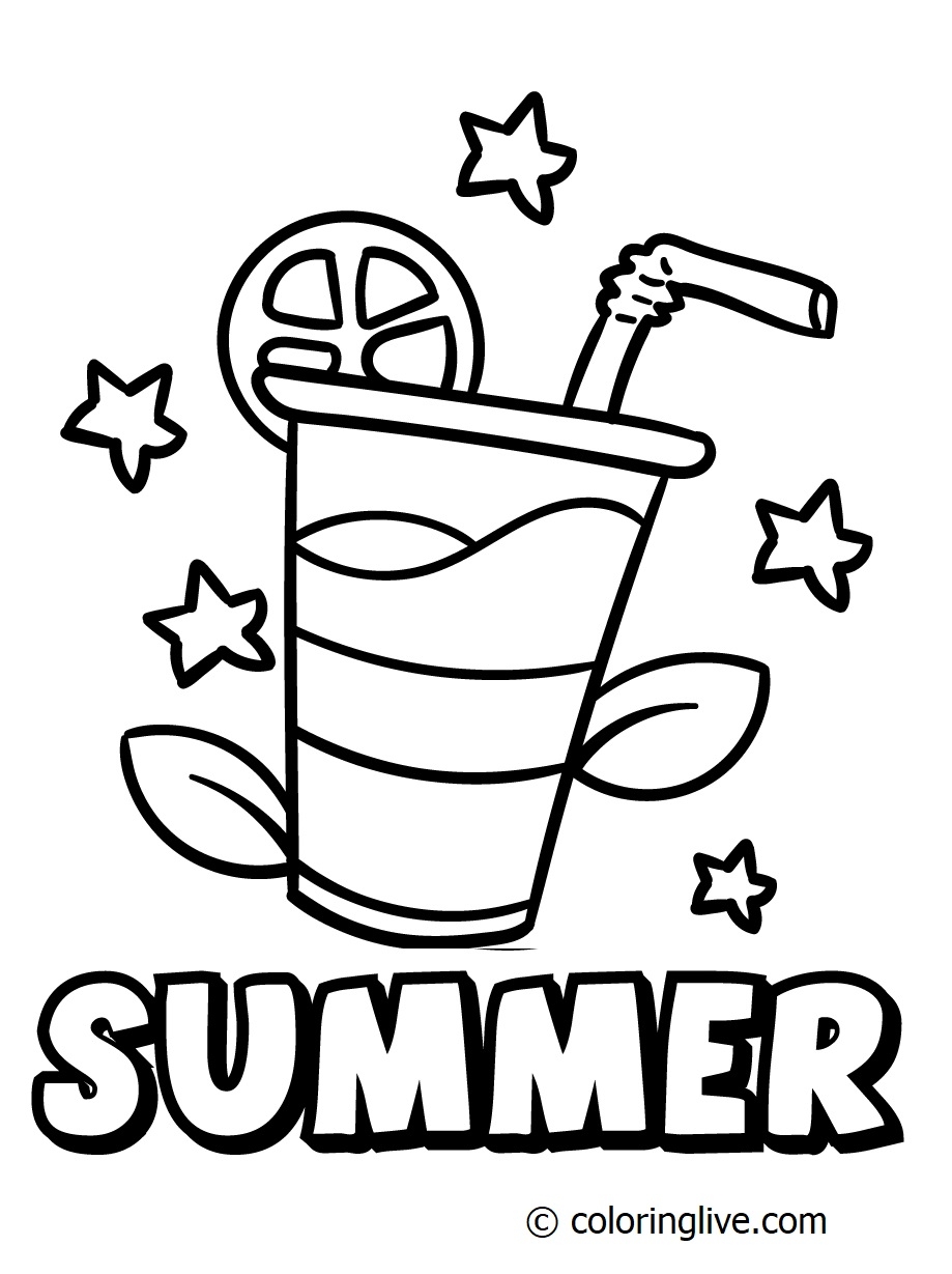 Printable Summer Coloring Pages