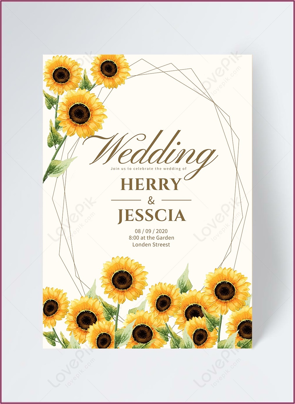 Sunflower Invitation Template Free Template 1 Resume Examples 